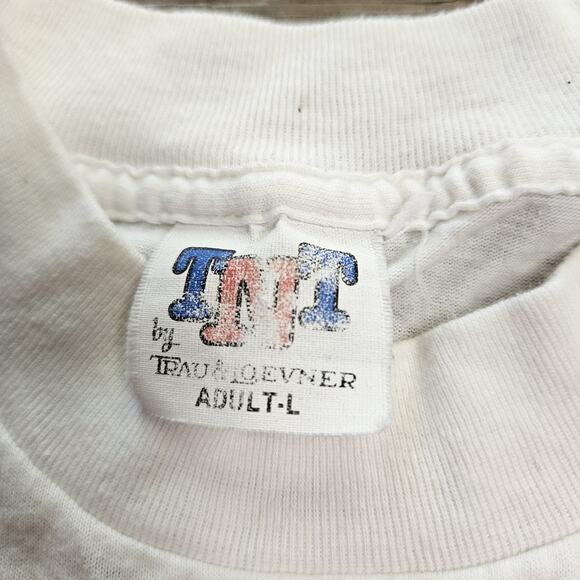 Vintage 80s Shirt Sz Large Single Stitch Graphic Print Official Hunting Excuse - Picture 5 of 7